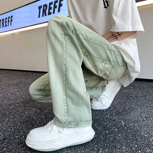 Taskutega meeste teksad puhas mudel