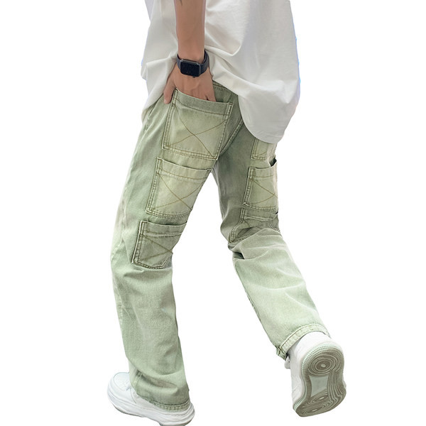 Taskutega meeste teksad puhas mudel