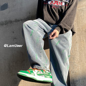 Vyriški laisvalaikio mėlyni džinsai