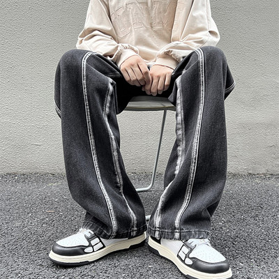 Férfi farmer sötét és világos színben, varrással