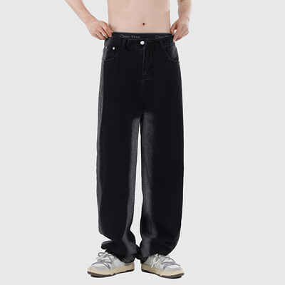 Ανδρικό casual τζιν ίσιο σχέδιο με τσέπη