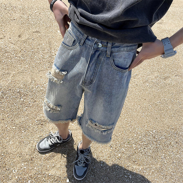 Ανδρικό τζιν 3/4 μήκους