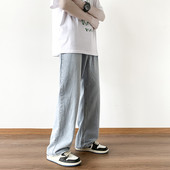 Ανδρικό τζιν casual με τσέπη