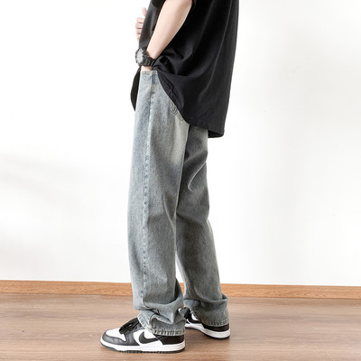 Ανδρικό τζιν casual με τσέπη