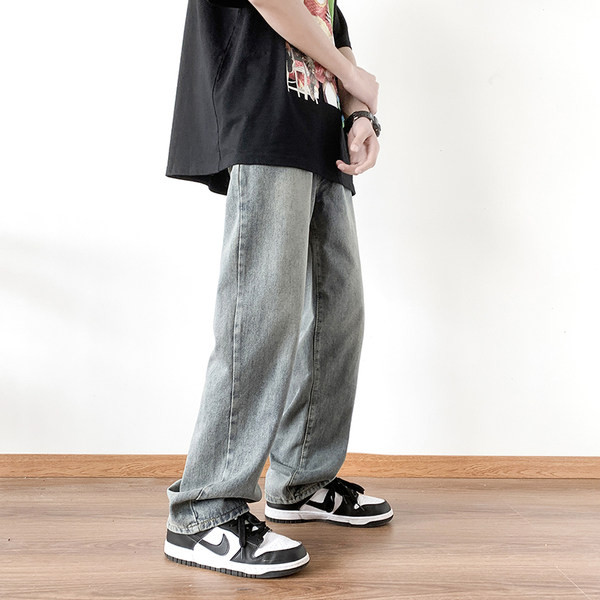 Ανδρικό τζιν casual με τσέπη