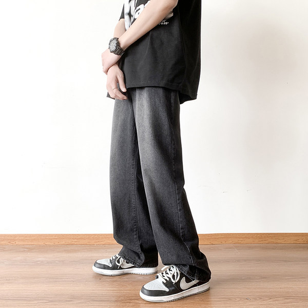 Ανδρικό τζιν casual με τσέπη