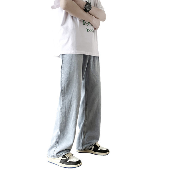 Ανδρικό τζιν casual με τσέπη