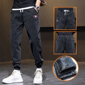 Casual τζιν με τσέπη και κορδόνια