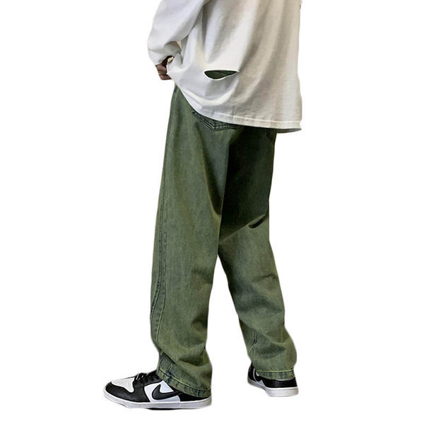 Alkalmi retro széles szárú farmernadrág