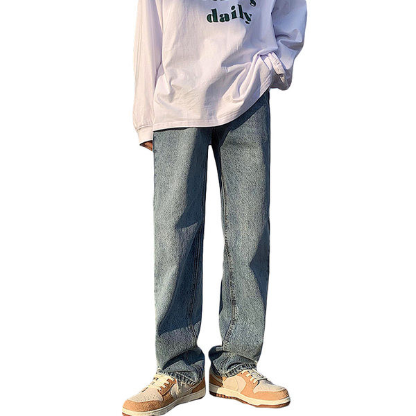 Καθαρό μοντέλο ανδρικό τζιν με ίσιο σχέδιο τσέπης