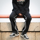 Ανδρικό casual ίσιο τζιν με τσέπη