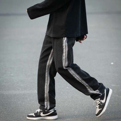 Ανδρικό casual ίσιο τζιν με τσέπη