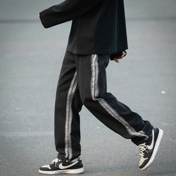 Ανδρικό casual ίσιο τζιν με τσέπη