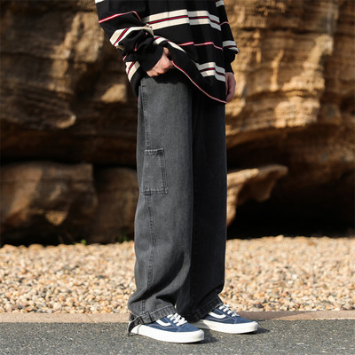 Ανδρικό τζιν καθαρό μοντέλο με τσέπη