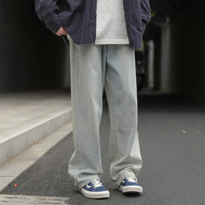 Ανδρικό casual τζιν με καθαρή τσέπη με σχέδιο