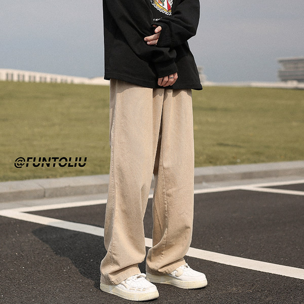 Vyriški retro džinsai plačiomis kojomis