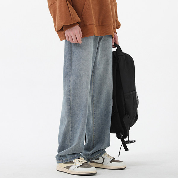 Ανδρικό casual τζιν καθαρό μοντέλο με τσέπη