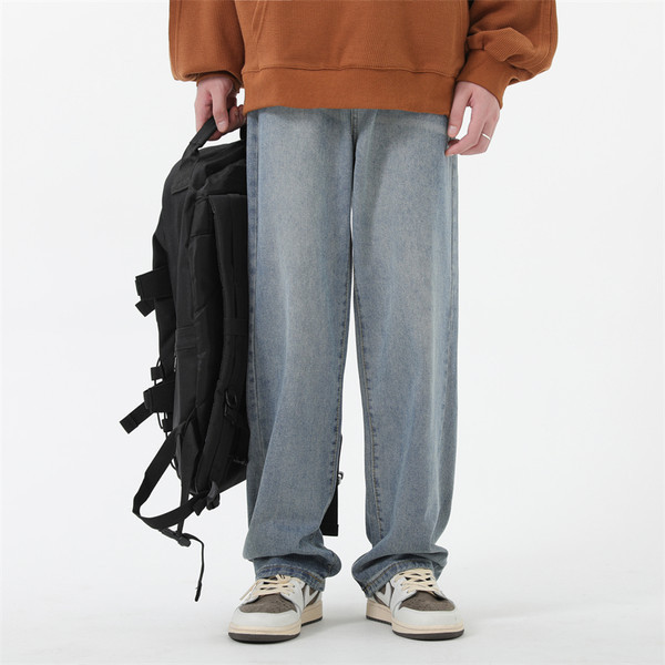 Ανδρικό casual τζιν καθαρό μοντέλο με τσέπη