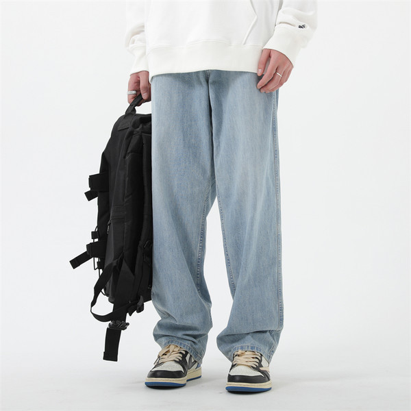 Ανδρικό casual τζιν καθαρό μοντέλο με τσέπη