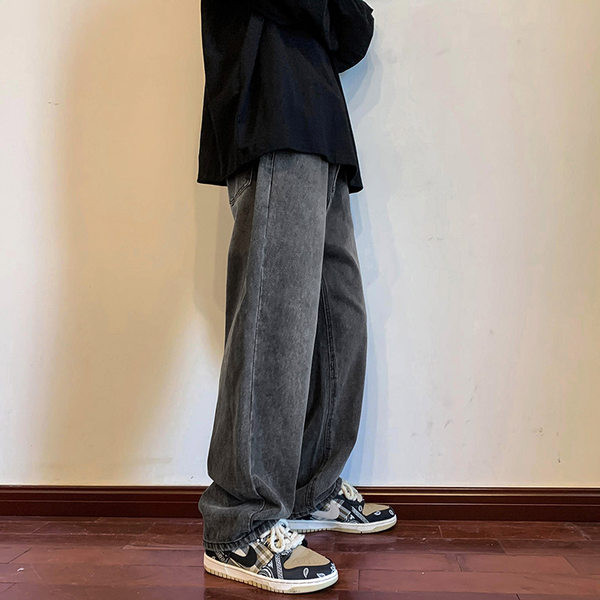 Kelių spalvų laisvi vyriški džinsai