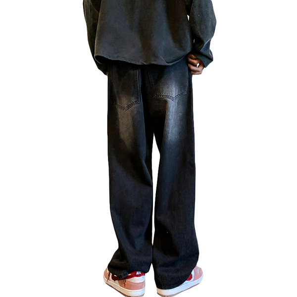 Kelių spalvų laisvi vyriški džinsai