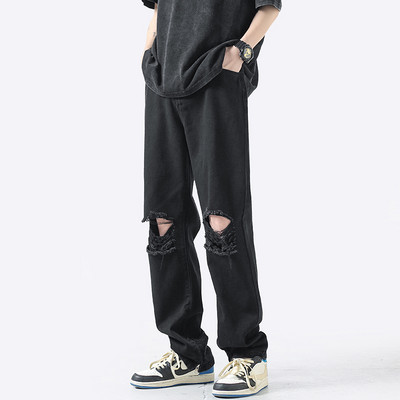 Alkalmi férfi farmer több színben, szakadt motívummal