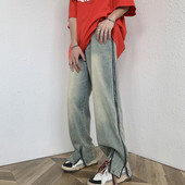 Új modell férfi farmer cipzárral és zsebbel