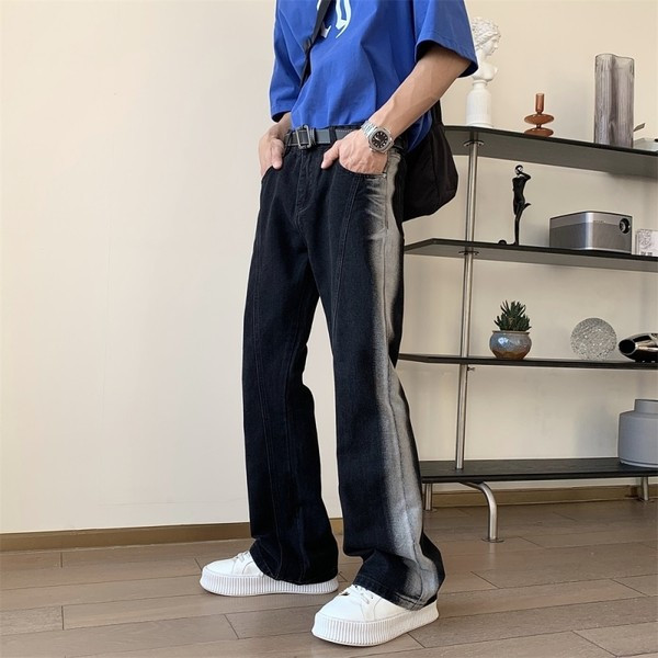 Ανδρικό τζιν σε μαύρο χρώμα