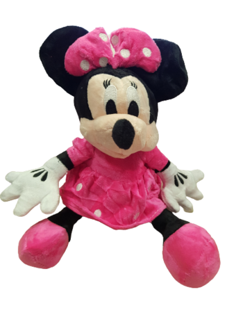 Играчка Minni Mouse, Плюшена, Розова рокля, 26 см