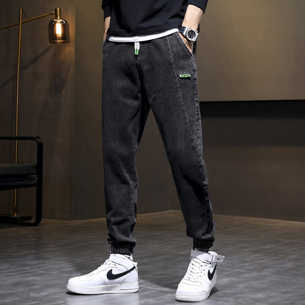 Meeste vabaaja teksad sirge säärega