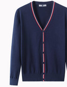 Ανδρικό πουπουλένιο ριγέ κουμπιά