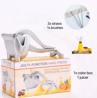 Nerūdijančio plieno rankinė sulčiaspaudė Citrinų apelsinų spaudyklė Rankinė sulčiaspaudė virtuvės vaisių spaudimo spaudimo ištraukimo įrankis