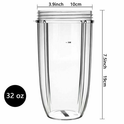 18/24/32oz Elektriskā sulu spiedes krūze Nutribullet 900w 600w Rezerves Bullet Sulu spiede Mājas restorāns Bārs Sulu spiedes krūze