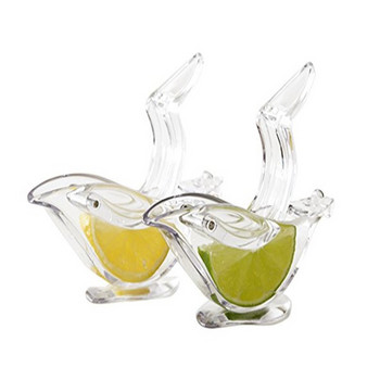 Ακρυλικός Αποχυμωτής Χειρός Αποχυμωτής Διπλό μπολ Lemon Lime Squeeer Εγχειρίδιο Πρέσα πορτοκαλιού Citrus Juicer Squeeze Εργαλεία κουζίνας