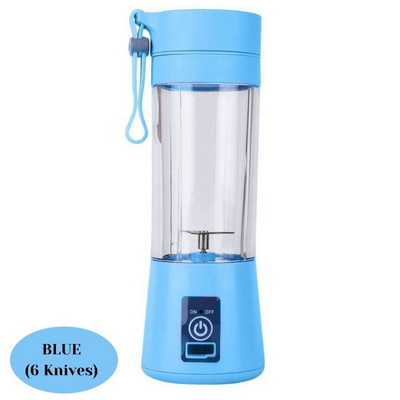 380 ml nešiojamas trintuvas USB maišytuvas elektrinis sulčiaspaudės aparatas kokteilių maišytuvas mini virtuvės kombainas asmeninis trintuvas sulčių maišytuvai