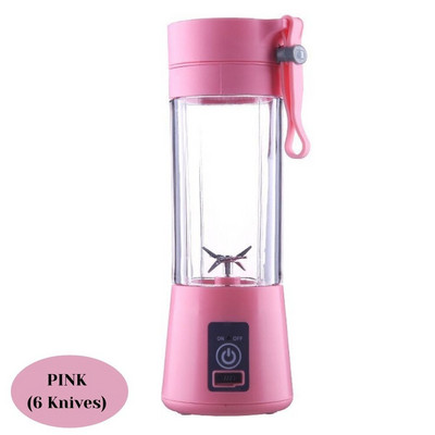 380 ml nešiojamas trintuvas USB maišytuvas elektrinis sulčiaspaudės aparatas kokteilių maišytuvas mini virtuvės kombainas asmeninis trintuvas sulčių maišytuvai