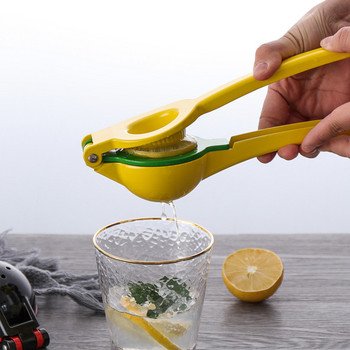 Двуслойна метална лимоноизстисквачка Hend Held сокоизстисквачка Двойна купа Лимон и лайм изстисквачка Ръчна сокоизстисквачка за портокал Кухненски инструменти