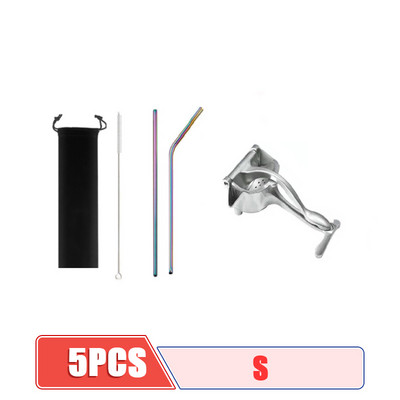 5 комплекта преносима ръчна сокоизстисквачка за плодове, алуминиева сплав, сурови цитрусови плодове, ръчно пресован лимон, портокалов сок, кухненски аксесоари