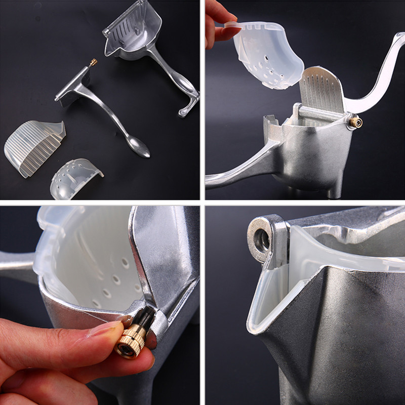 Nešiojama rankinė vaisių sulčiaspaudė Aliuminio lydinio virtuvės priedai Įrankiai Citrusinių vaisių žaliavų rankomis spaustų citrinų apelsinų sulčių gaminimo aparatas