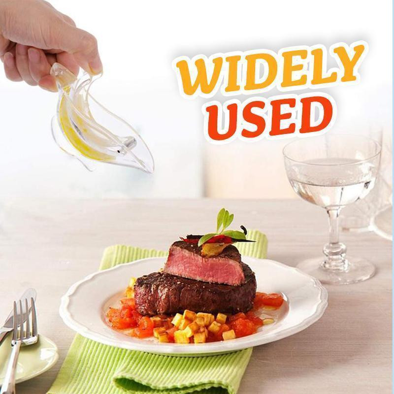 2бр. Ръчна сокоизстисквачка Акрилна щипка за лимон Ръчна сокоизстисквачка под налягане Нар Портокал Лимон Захарен сок Кухненски аксесоари за плодове