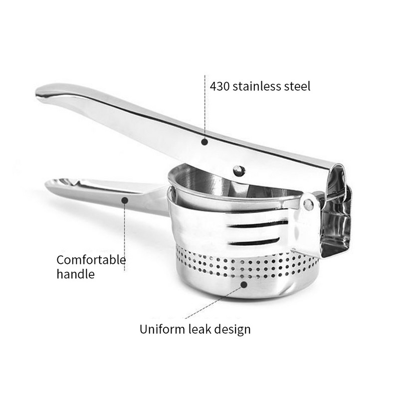 Висококачествена изстисквачка от неръждаема стомана Дехидратор за зеленчукова плънка Преса за картофи Ricer Преса за плодове Сокоизстисквачка Кухненски консумативи