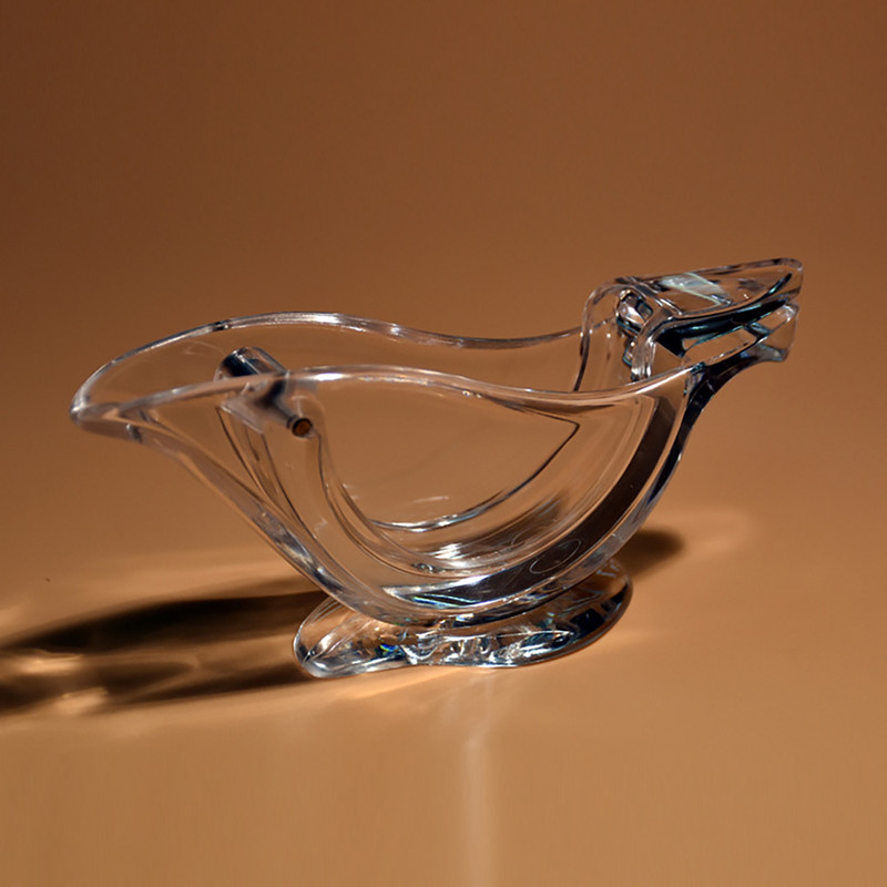 2 бр. Кухненски домашен инструмент за приплъзване Преса за изстискване на плодове Мини ръчна сокоизстисквачка Форма на птица Прозрачен преносим за портокал лимон Ръчна сокоизстисквачка