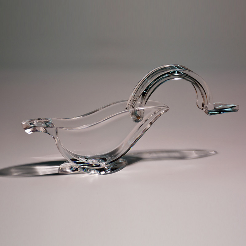 2 бр. Кухненски домашен инструмент за приплъзване Преса за изстискване на плодове Мини ръчна сокоизстисквачка Форма на птица Прозрачен преносим за портокал лимон Ръчна сокоизстисквачка