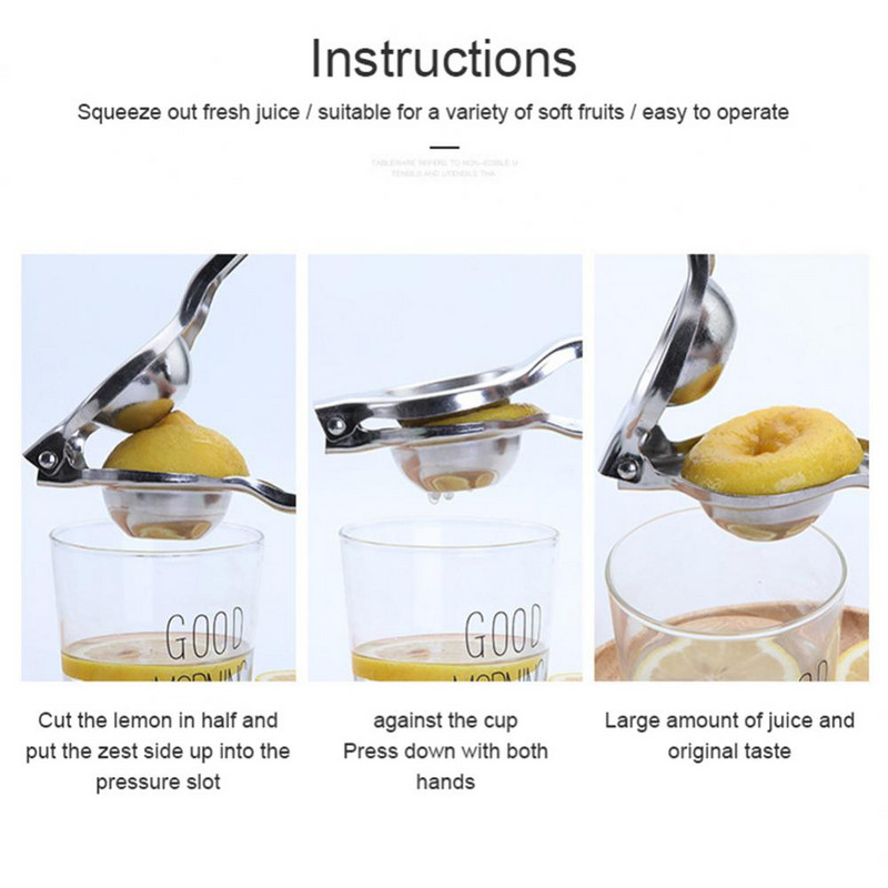 Лимоноизстисквачка Ръчна Ръчна сокоизстисквачка за плодове от неръждаема стомана Машинна преса Оранжева Ръчна сокоизстисквачка Кухненски джаджи Пресоване на плодове