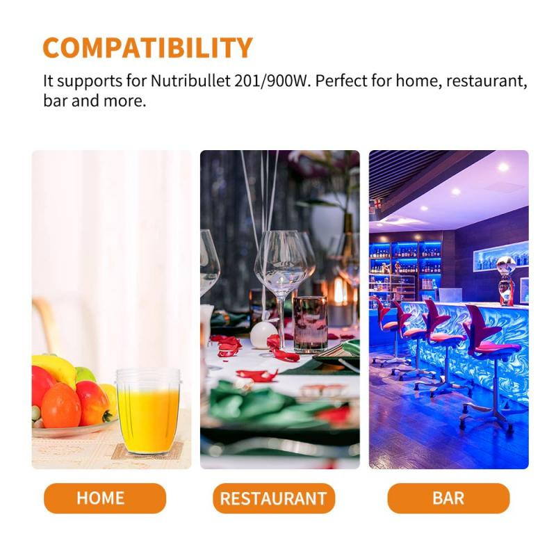 Прозрачна резервна чаша за сокоизстисквачка 18/24/32 унции за части на сокоизстисквачка Nutribullet Чаша за сокоизстисквачка 600 W/900 W Аксесоари за сокоизстисквачка