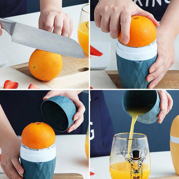 Преносима машина за сокоизстисквачка за цитрусови плодове, кухненска ръчна сокоизстисквачка за портокал, мини блендер, лимоноизстисквачка, пластмасов инструмент за плодове, кухненски аксесоари