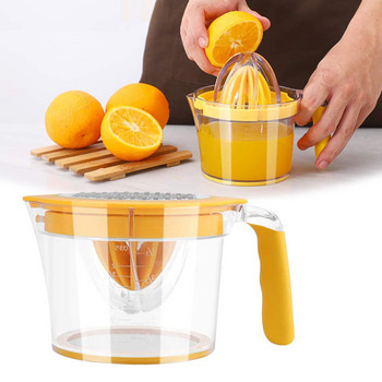 Машина за сокоизстисквачка за цитрусови плодове, портокал, ръчна преса, бутилка за изстискване на плодове и лимони, 600 ml Healthy Life Преносима чаша за блендер Кухненски джаджи