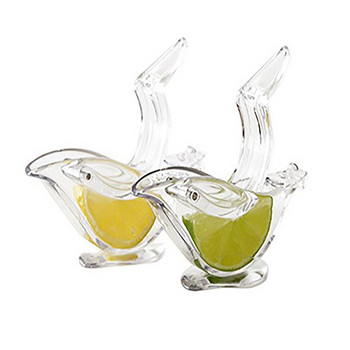 Ръчна сокоизстисквачка за лимон Преносима прозрачна елегантна акрилна ръчна щипка за натиск Сокоизстисквачка за плодове с форма на птица Кухненски инструменти