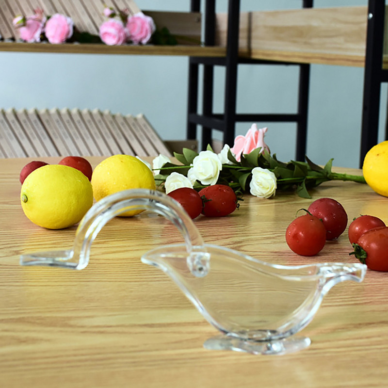 Ръчна сокоизстисквачка за лимон Преносима прозрачна елегантна акрилна ръчна щипка за натиск Сокоизстисквачка за плодове с форма на птица Кухненски инструменти