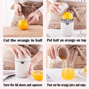 Ръчна лимонова сокоизстисквачка Мини сокоизстисквачка за плодове Ръчно пресоване Лимон Портокал Капацитет на изстисквачката за цитрусови плодове Машина за изстискване на плодове Кухненски инструменти